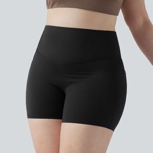 NWT Halara SoftlyZero Black Bike Shorts Women XL